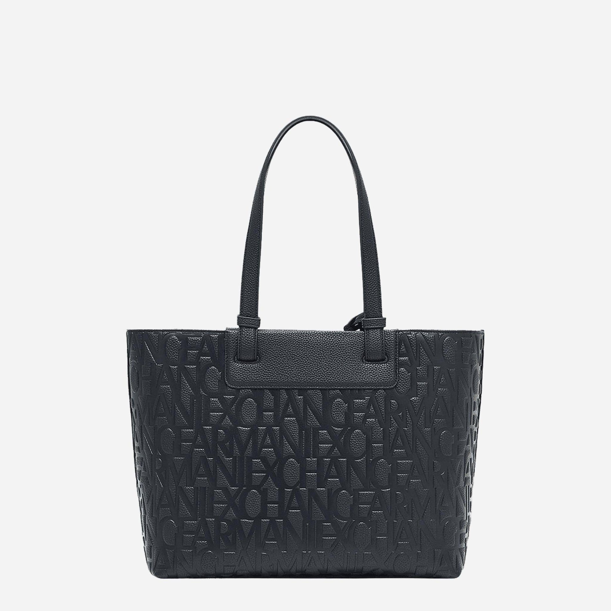 ARMANI EXCHANGE Borsa a mano in pelle BLACK 