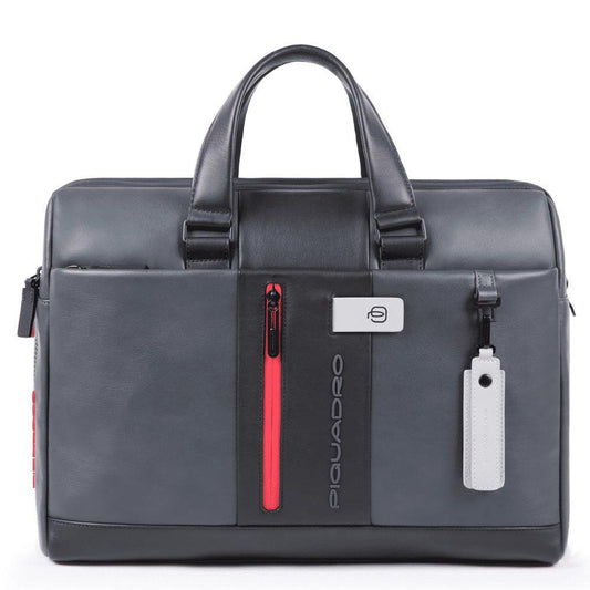 PIQUADRO Cartella a due manici porta PC e porta iPad®10,5" Grigio/nero 