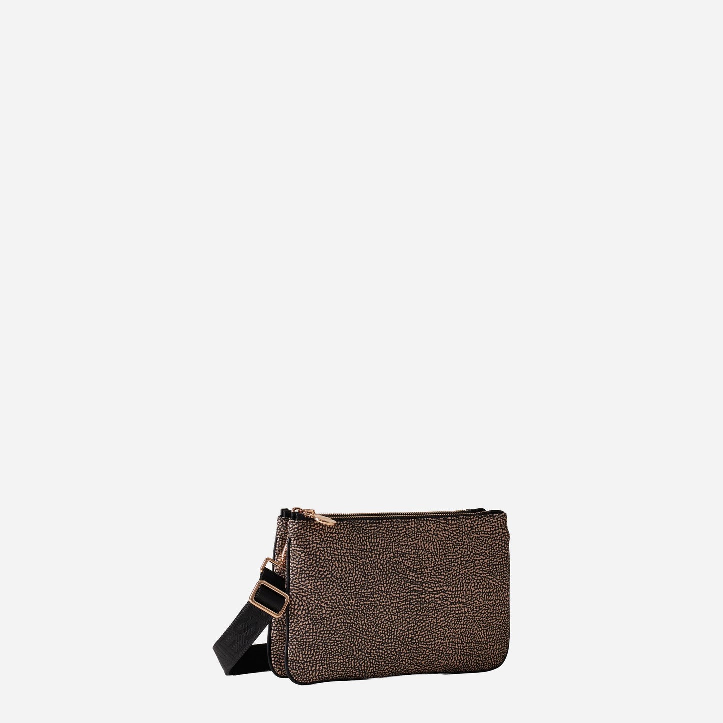 borbonese LUNA BAG SMALL OP NATURALE/NERO 