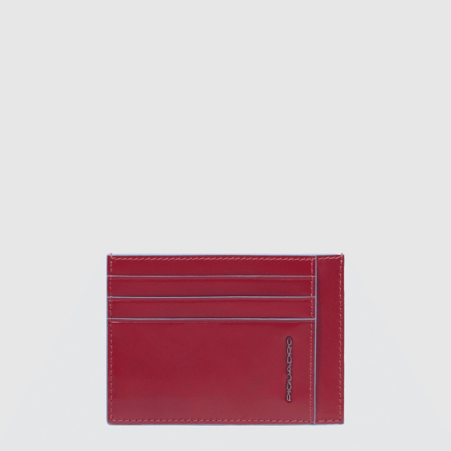 PIQUADRO Bustina porta carte di credito tascabile Rosso 