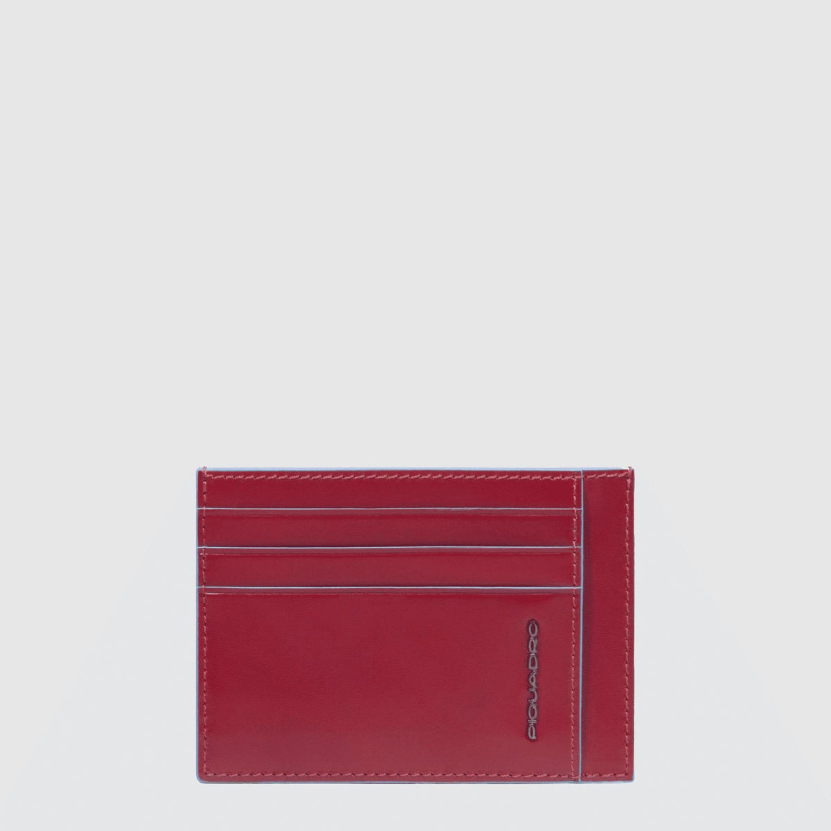 PIQUADRO Bustina porta carte di credito tascabile Rosso 