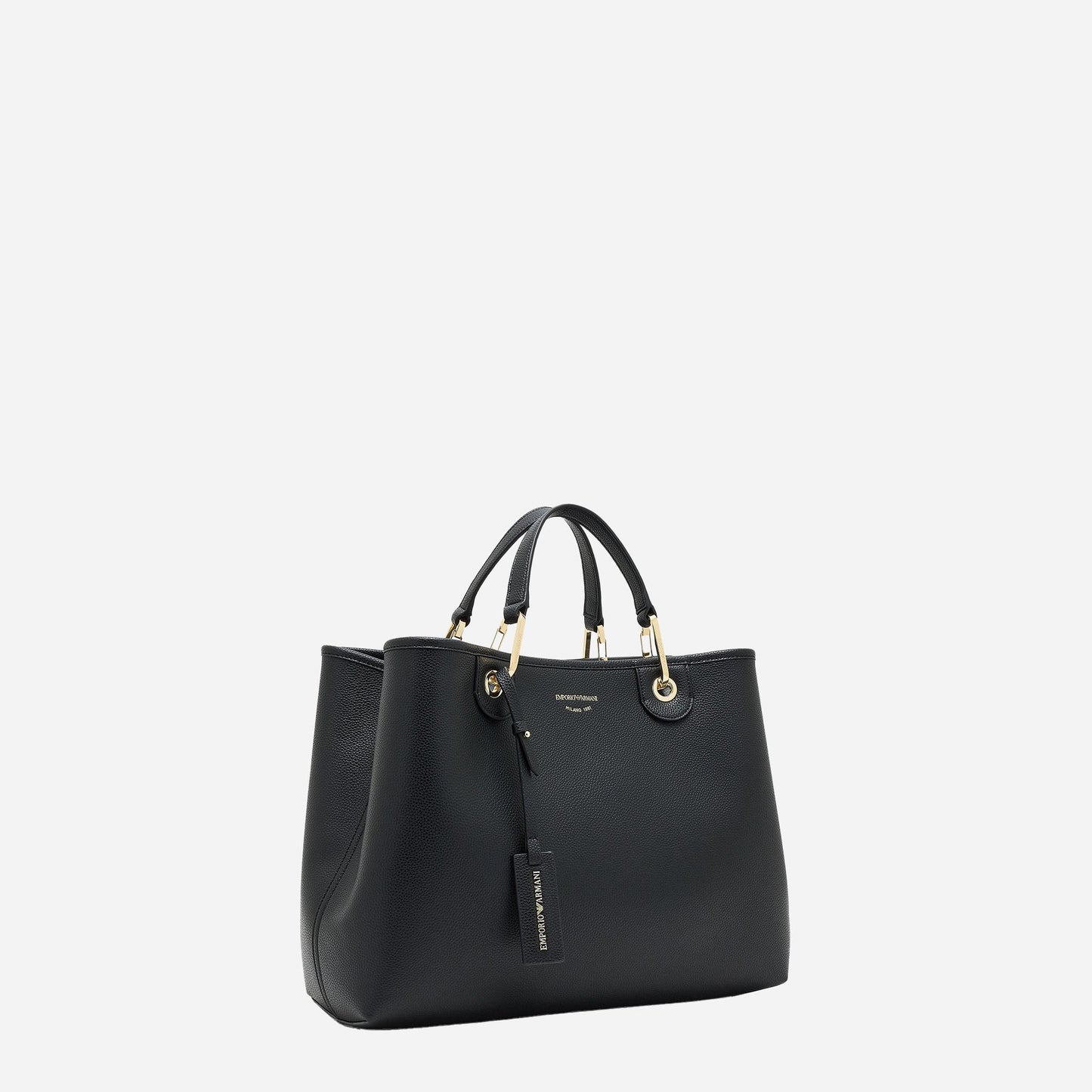 Emporio Armani SHOPPING BAG NERO/SILVER 