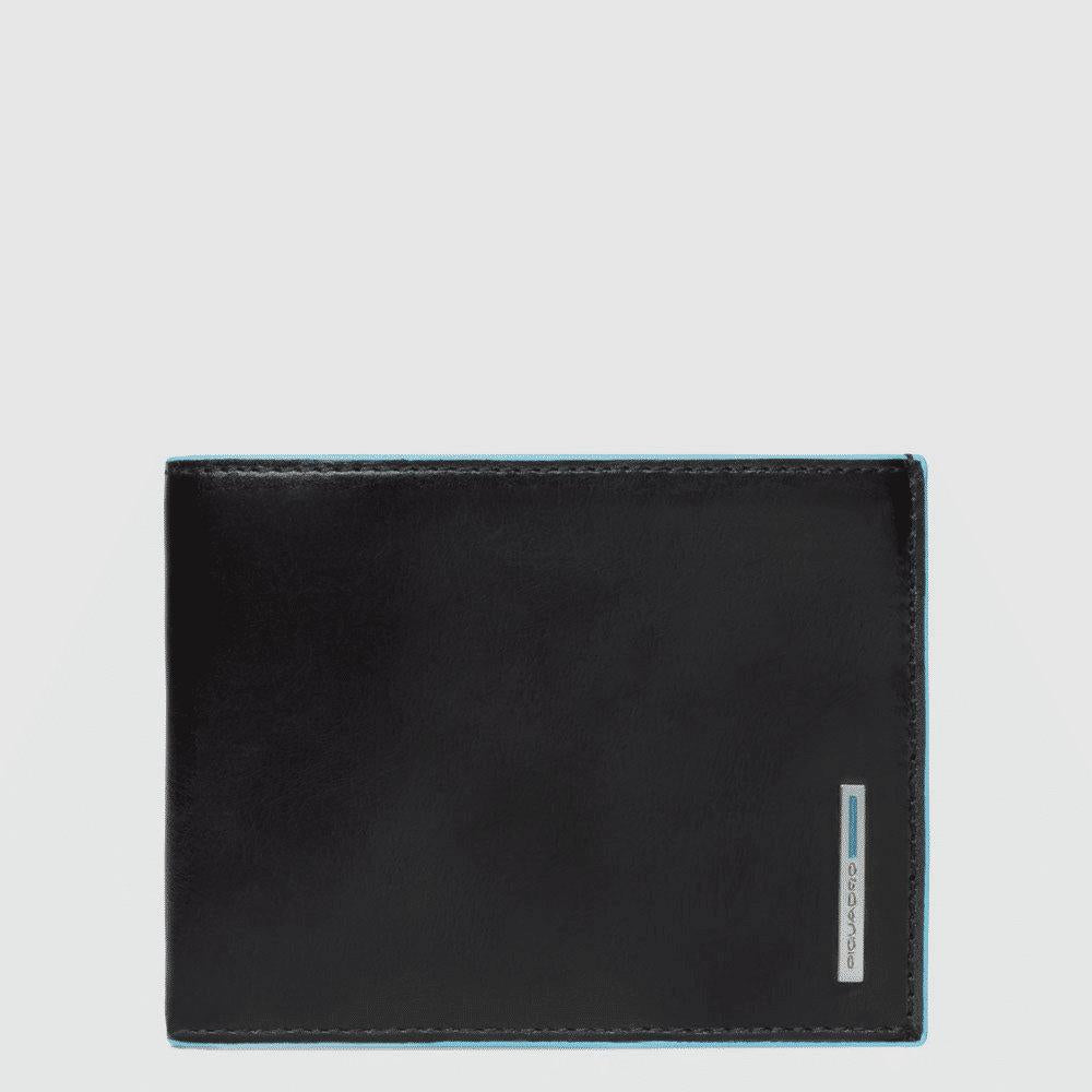 PIQUADRO Portafoglio uomo con portamonete in pelle Nero 