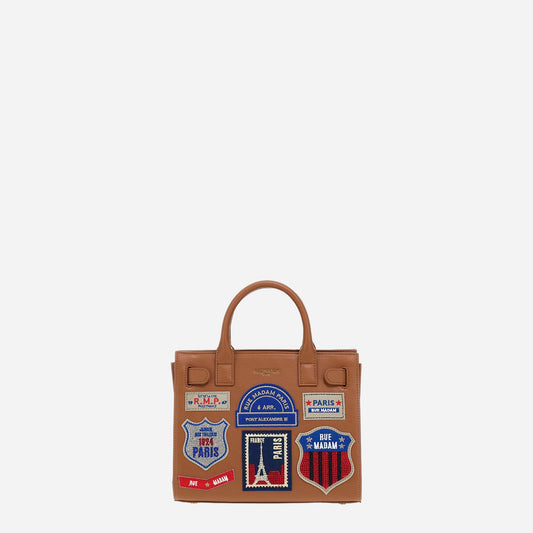 RUE MADAM ST. GERMAN MINI TOTE Cognac 
