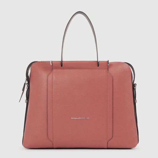 PIQUADRO Borsa donna porta pc e porta iPad®Pro 12,9" arancio/marrone 