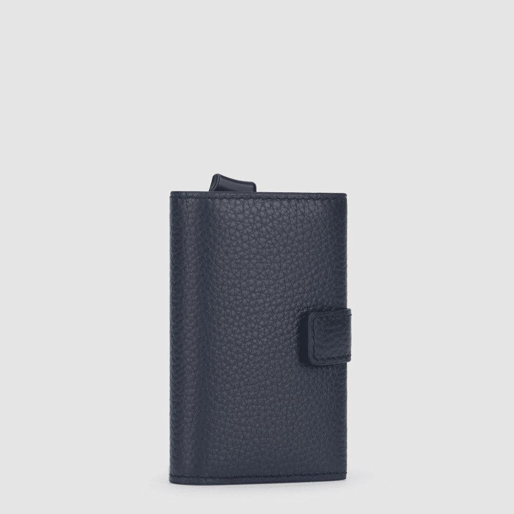 PIQUADRO Portacarte di credito in metallo Blu 