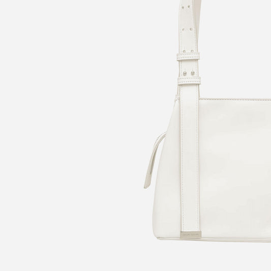 ARMANI EXCHANGE Borsa a tracolla in tessuto tecnico Off White 
