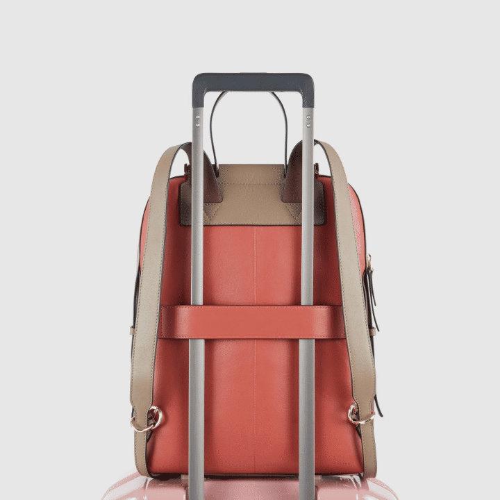 PIQUADRO Zaino donna porta pc e porta iPad® arancio/marrone 