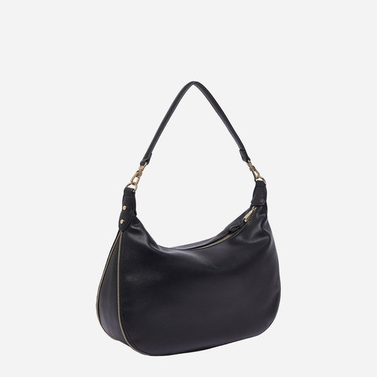 LIU JO Borsa hobo grande laserata BLACK 