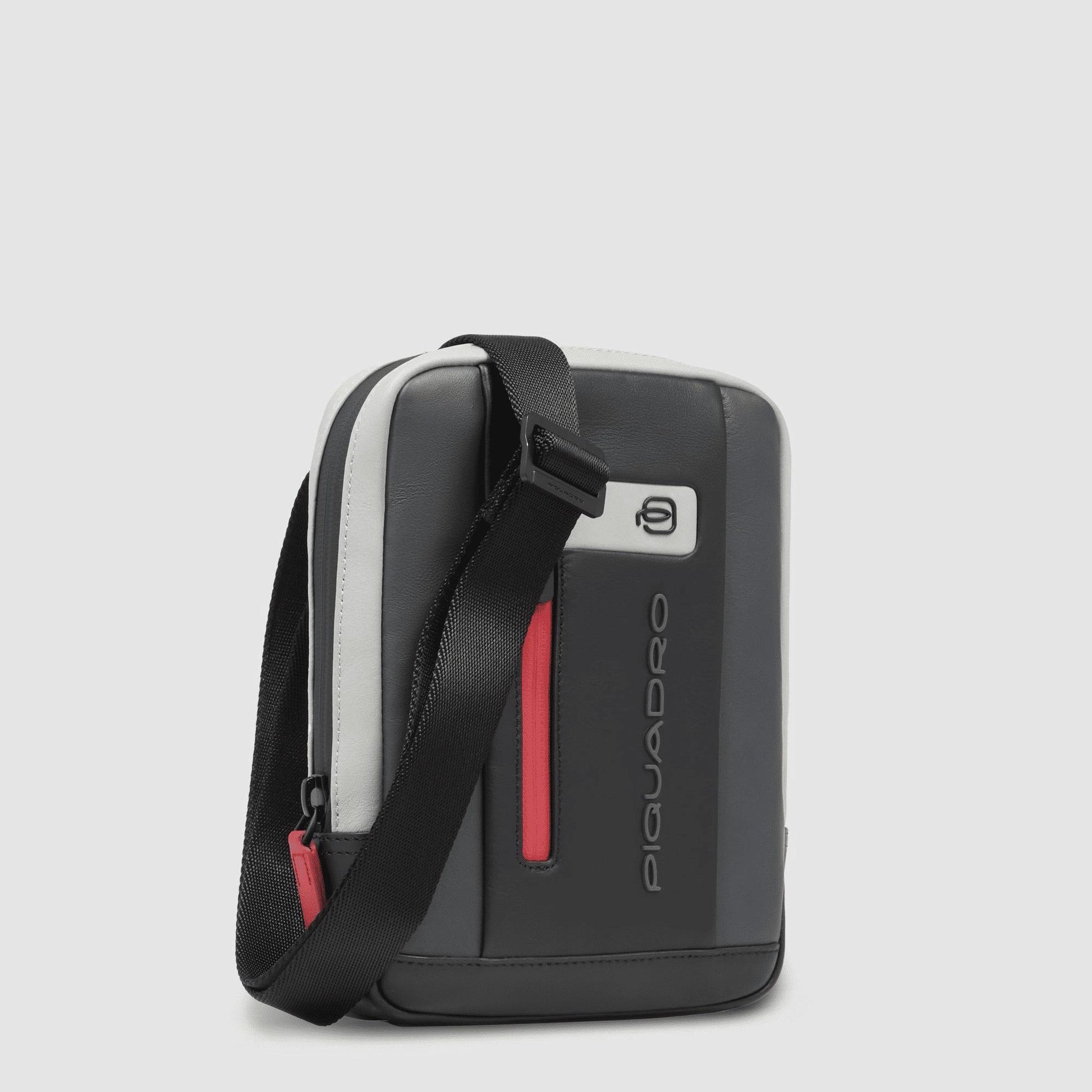 PIQUADRO Borsello organizzato con scomparto porta iPad®mini Grigio/nero 