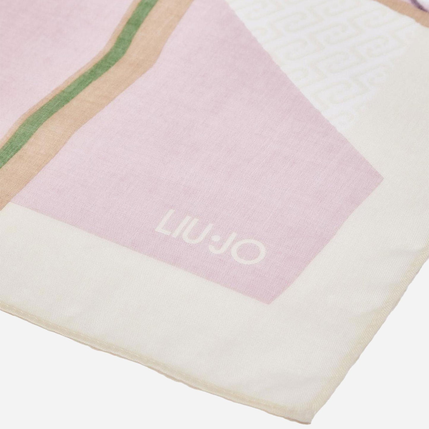 LIU JO Foulard grande colorblock WHITE CREAM 