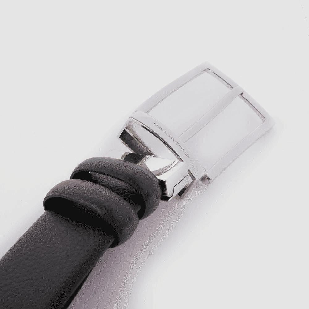 PIQUADRO Cintura uomo reversibile Nero/marrone 