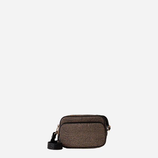 borbonese CAMERA CASE SMALL OP NATURALE/NERO 