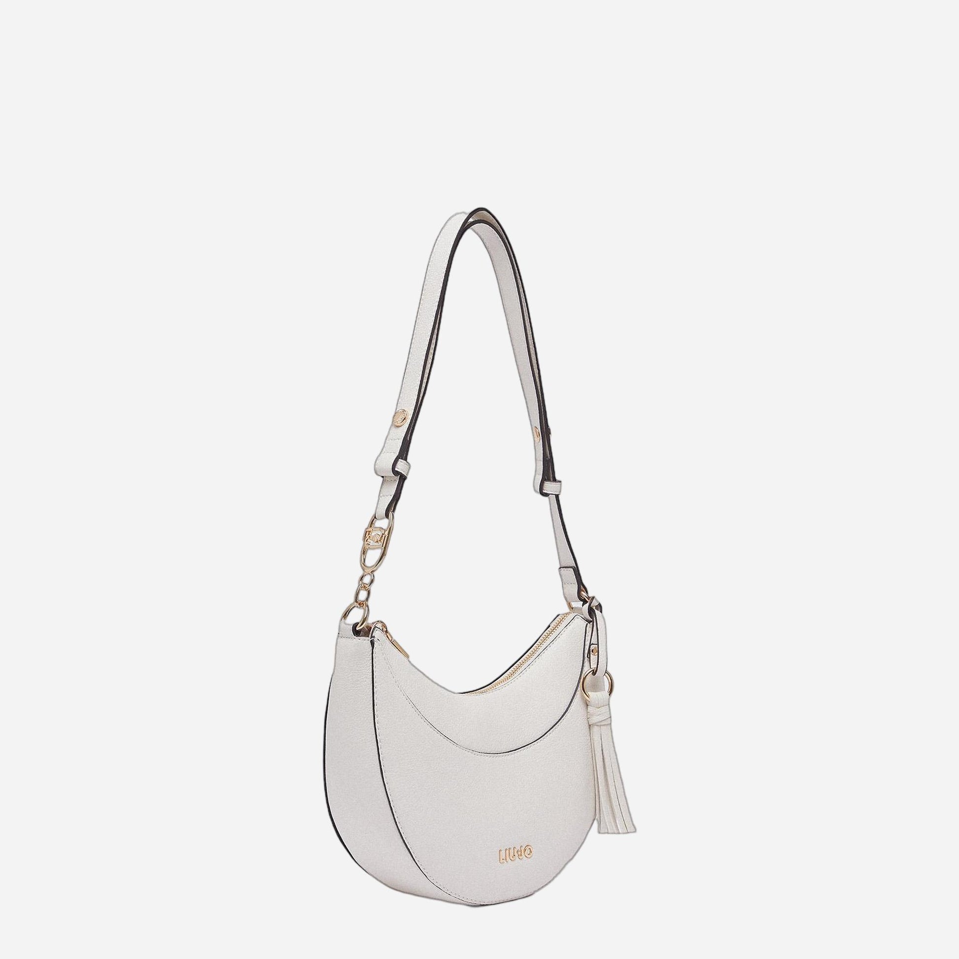 LIU JO Borsa hobo media con charm CREAM 