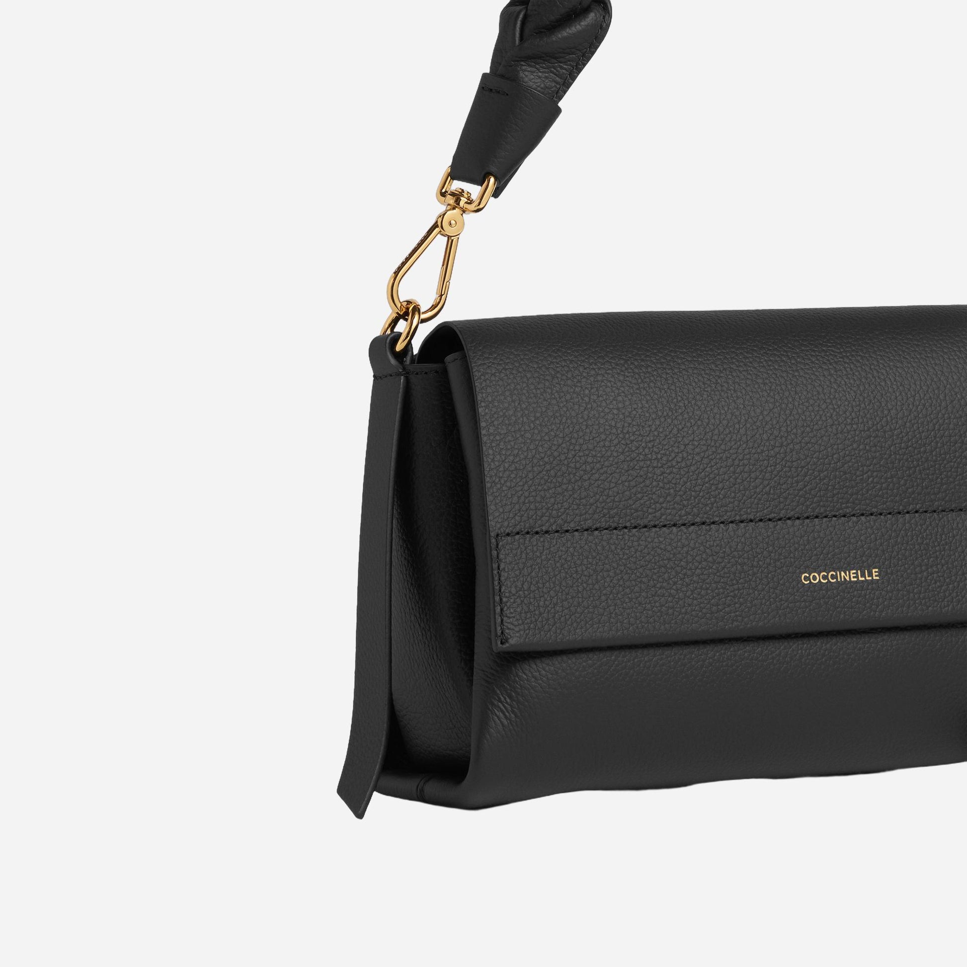 coccinelle Boheme Small NOIR/COGNAC 
