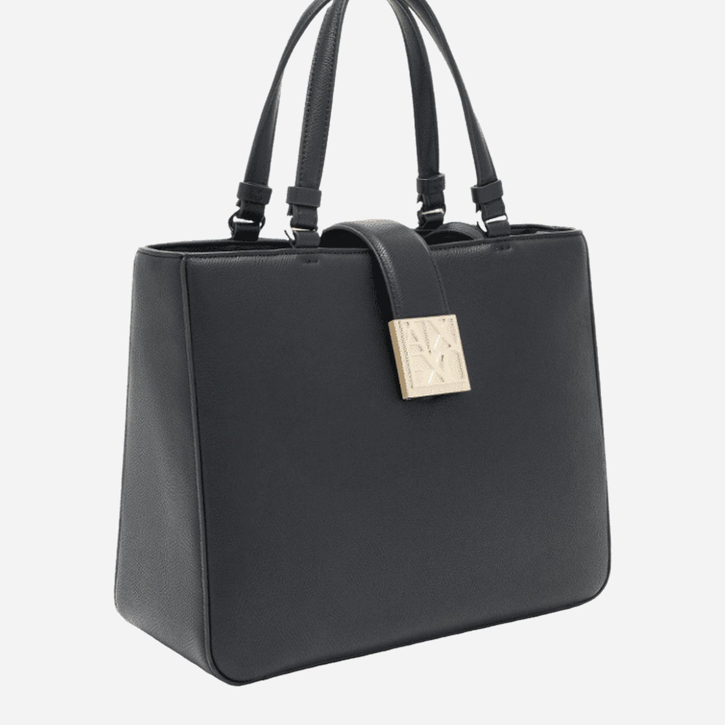 ARMANI EXCHANGE Borsa a mano in ecopelle BLACK 