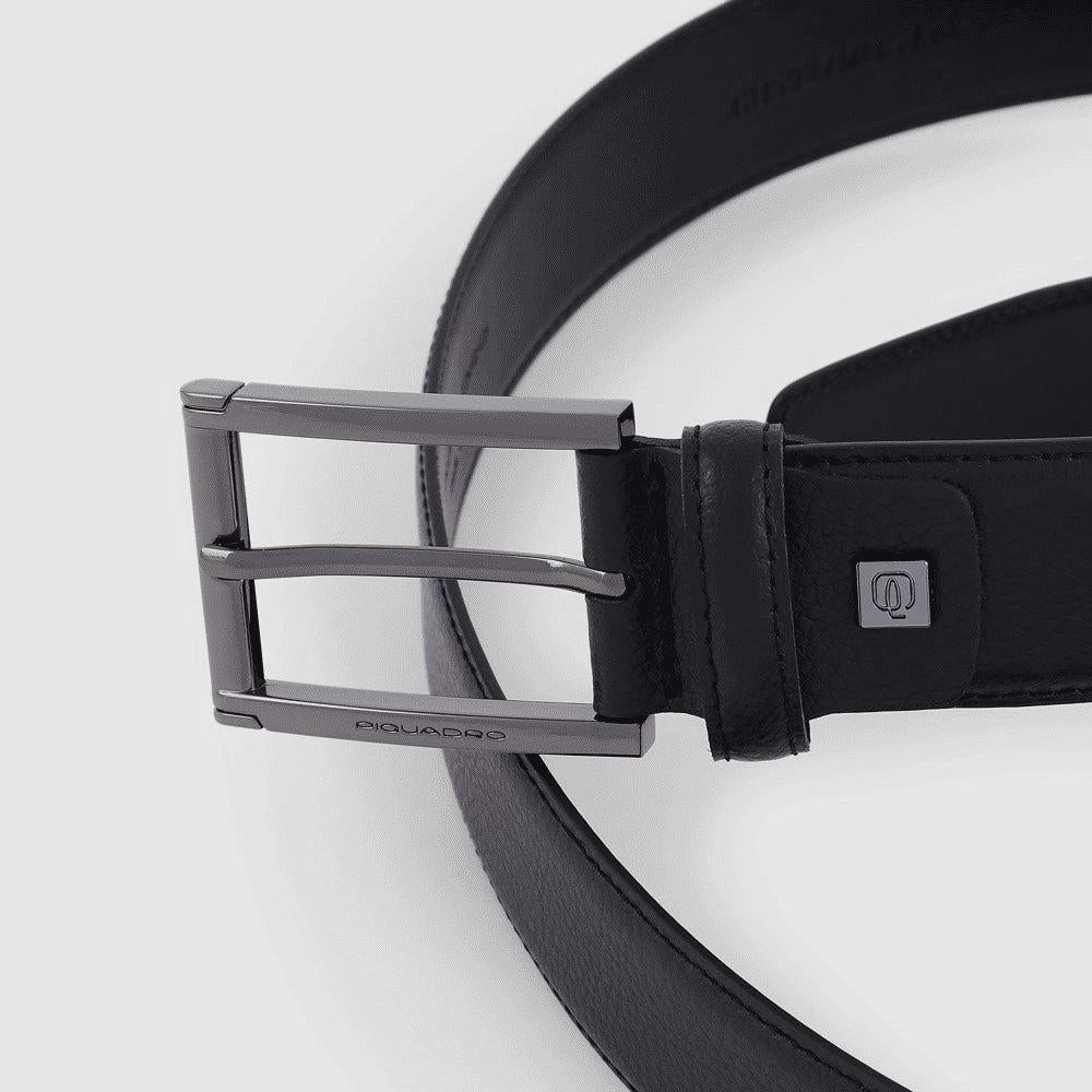 PIQUADRO Cintura uomo in pelle Nero 