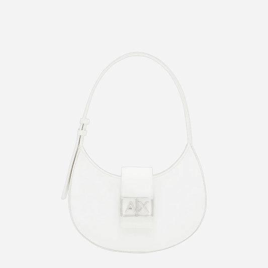 ARMANI EXCHANGE Borsa a tracolla in tessuto Off White 