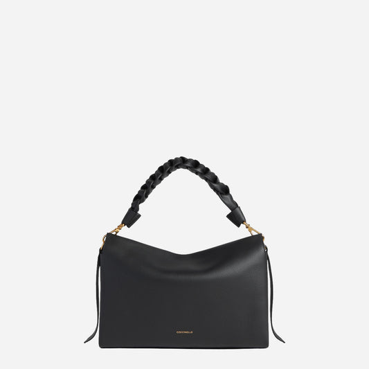 coccinelle Boheme Medium NOIR/COGNAC 