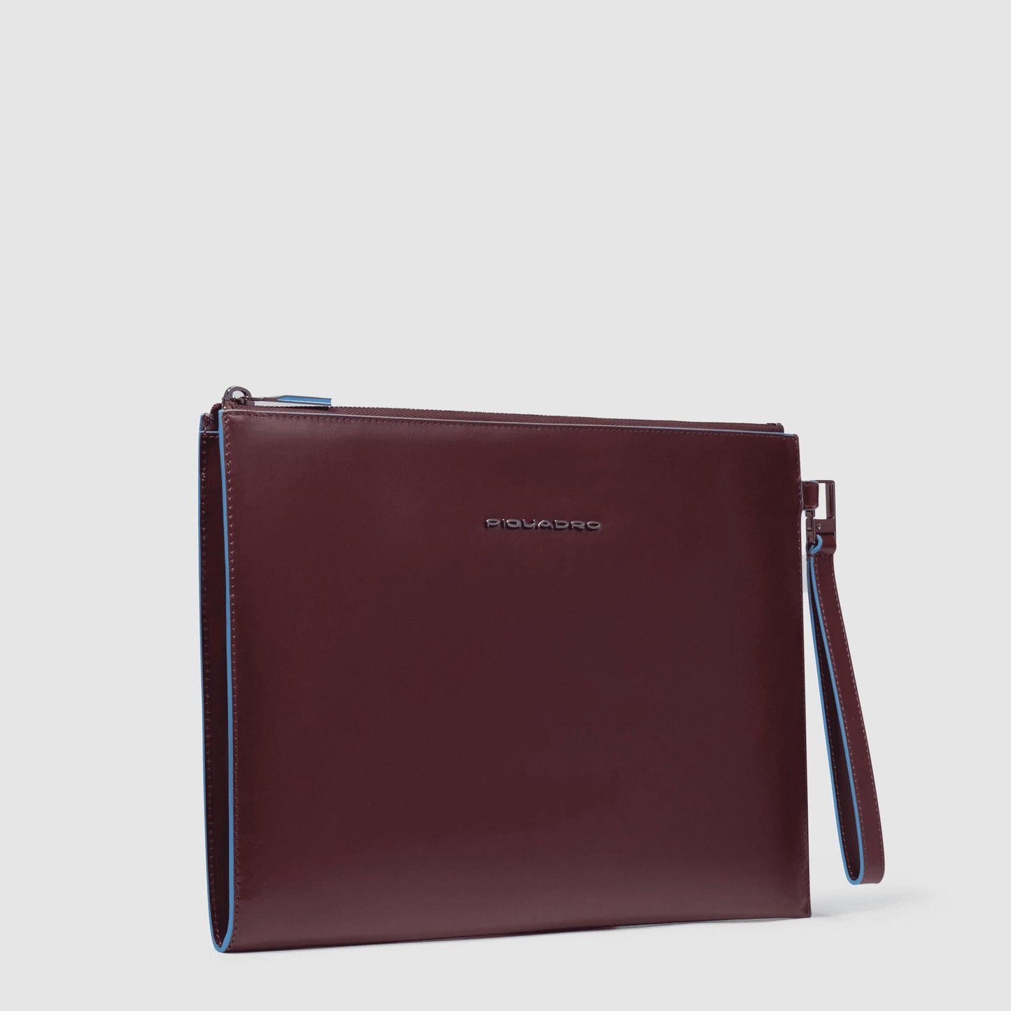 PIQUADRO Pochette uomo porta iPad® in pelle con polsiera Mogano 
