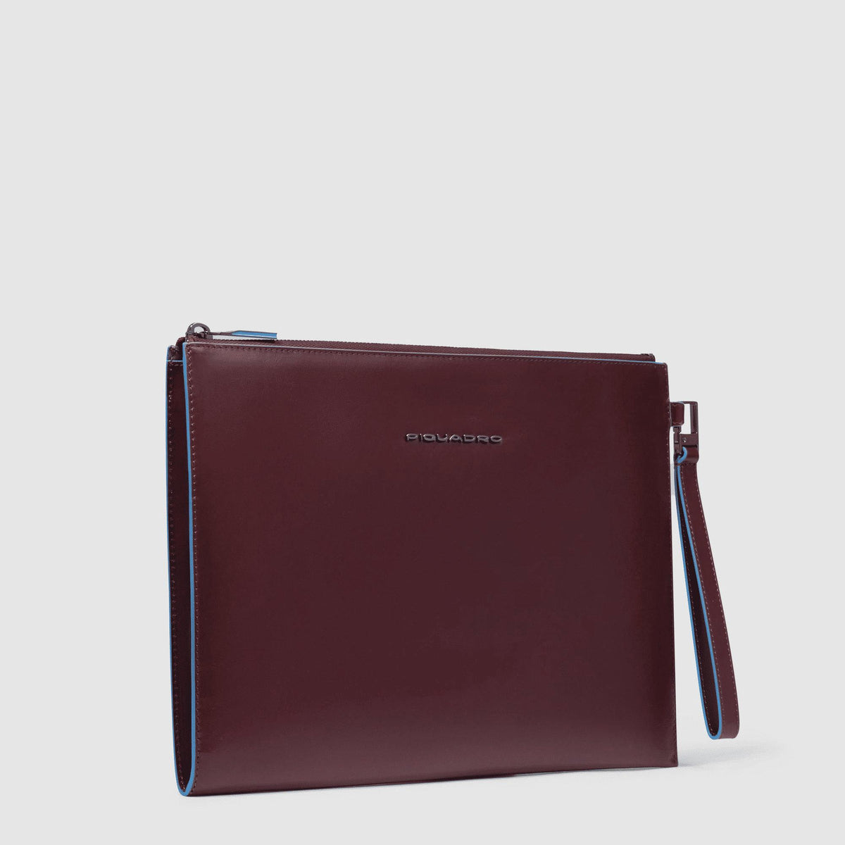 PIQUADRO Pochette uomo porta iPad® in pelle con polsiera Mogano 