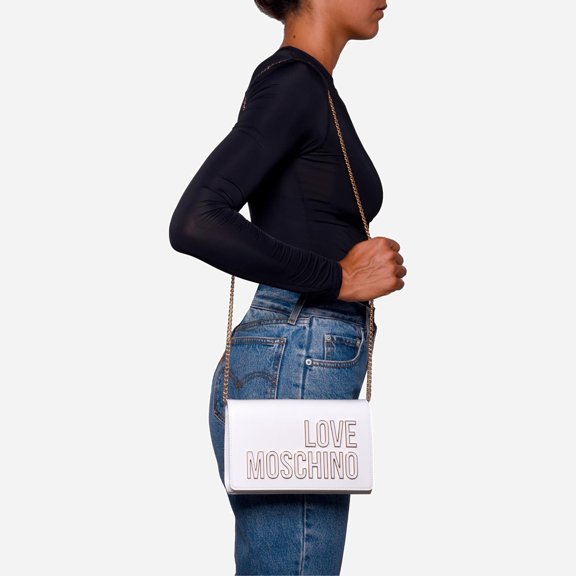 Love Moschino Moschino borsa a tracolla Bianco 