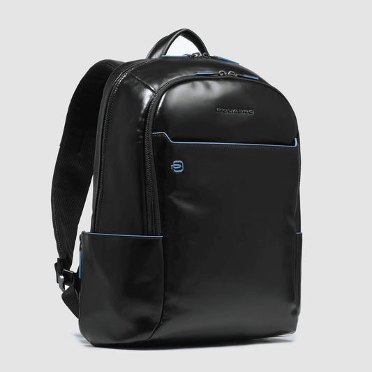 PIQUADRO Zaino piccolo porta pc e iPad® in pelle Nero 