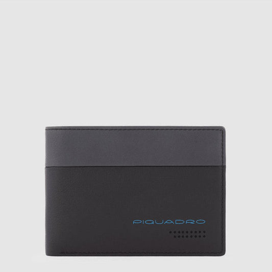 PIQUADRO Portafogli uomo con porta documenti, portamonete Grigio/nero 