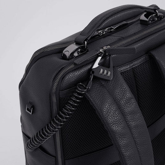 PIQUADRO Zaino uomo porta PC e porta iPad® in pelle Nero 