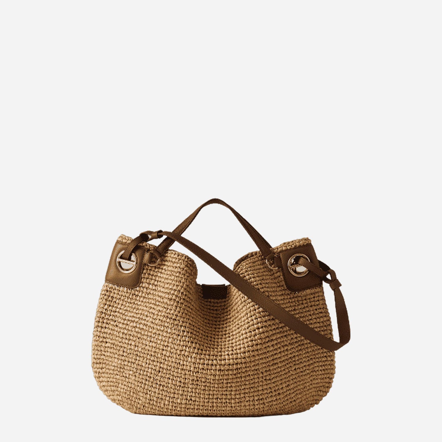 borbonese LONDON BORSA SHOPPING LARGE NATURALE/COGNAC 