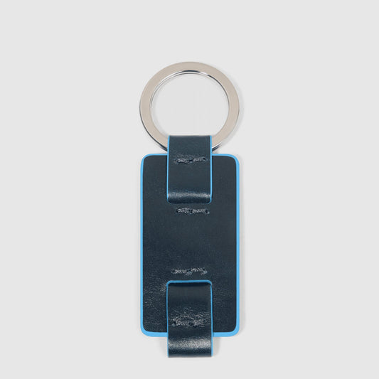 PIQUADRO Portachiavi in pelle BLU2 