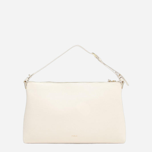 FURLA Furla Debby Borsa A Spalla Large Panna 