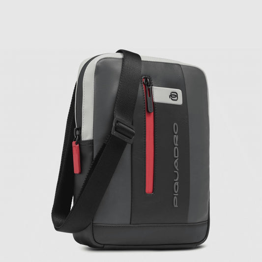 PIQUADRO Borsello uomo porta iPad® in pelle Nero/grigio 
