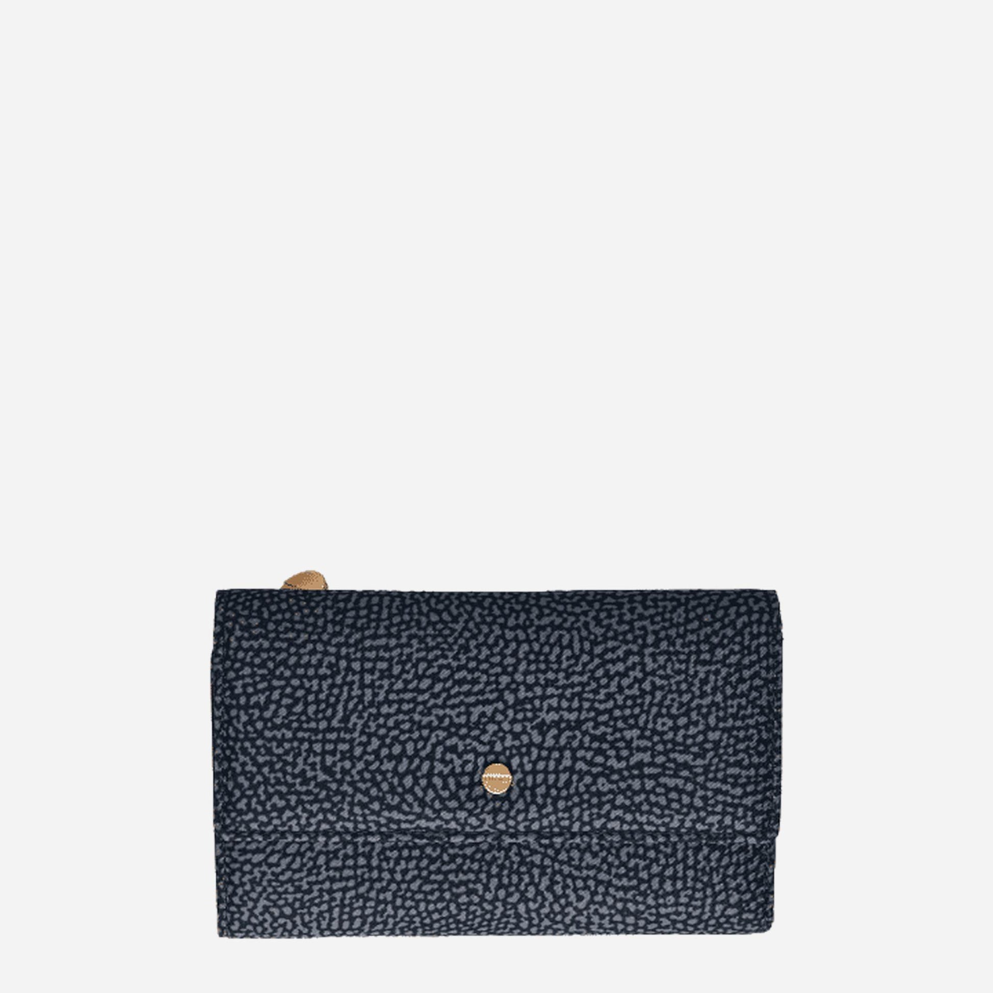 borbonese PORTAFOGLIO MEDIUM Blu lapis 