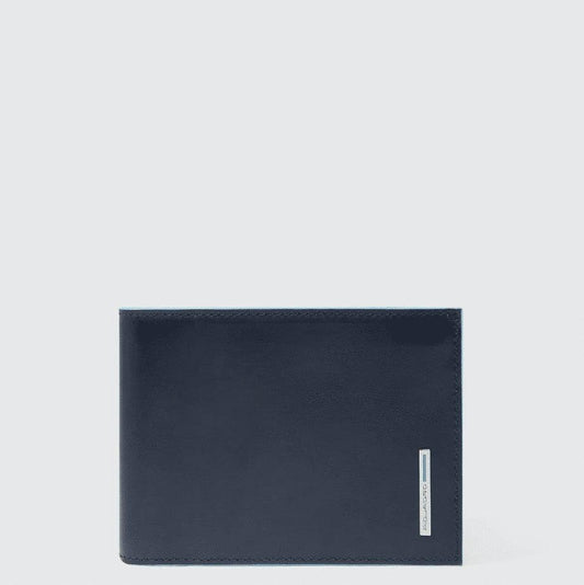 PIQUADRO Portafoglio uomo con due scomparti per baconote BLU2 