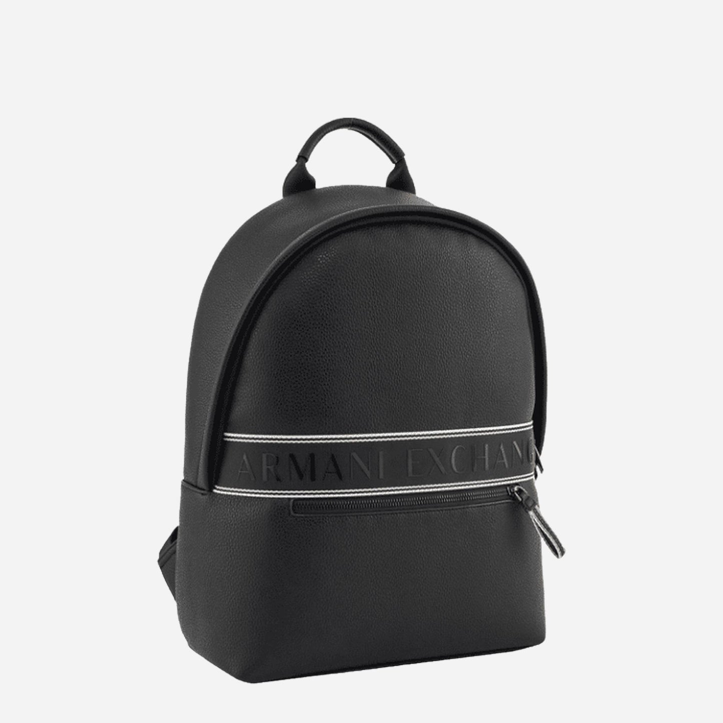 ARMANI EXCHANGE Zaino zip logo frontale BLACK 
