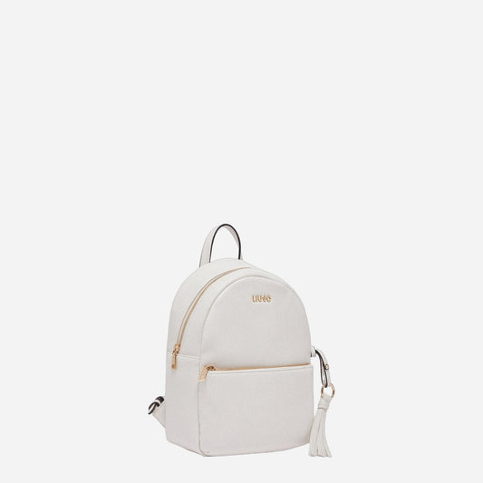 LIU JO Zaino medio con charm CREAM 