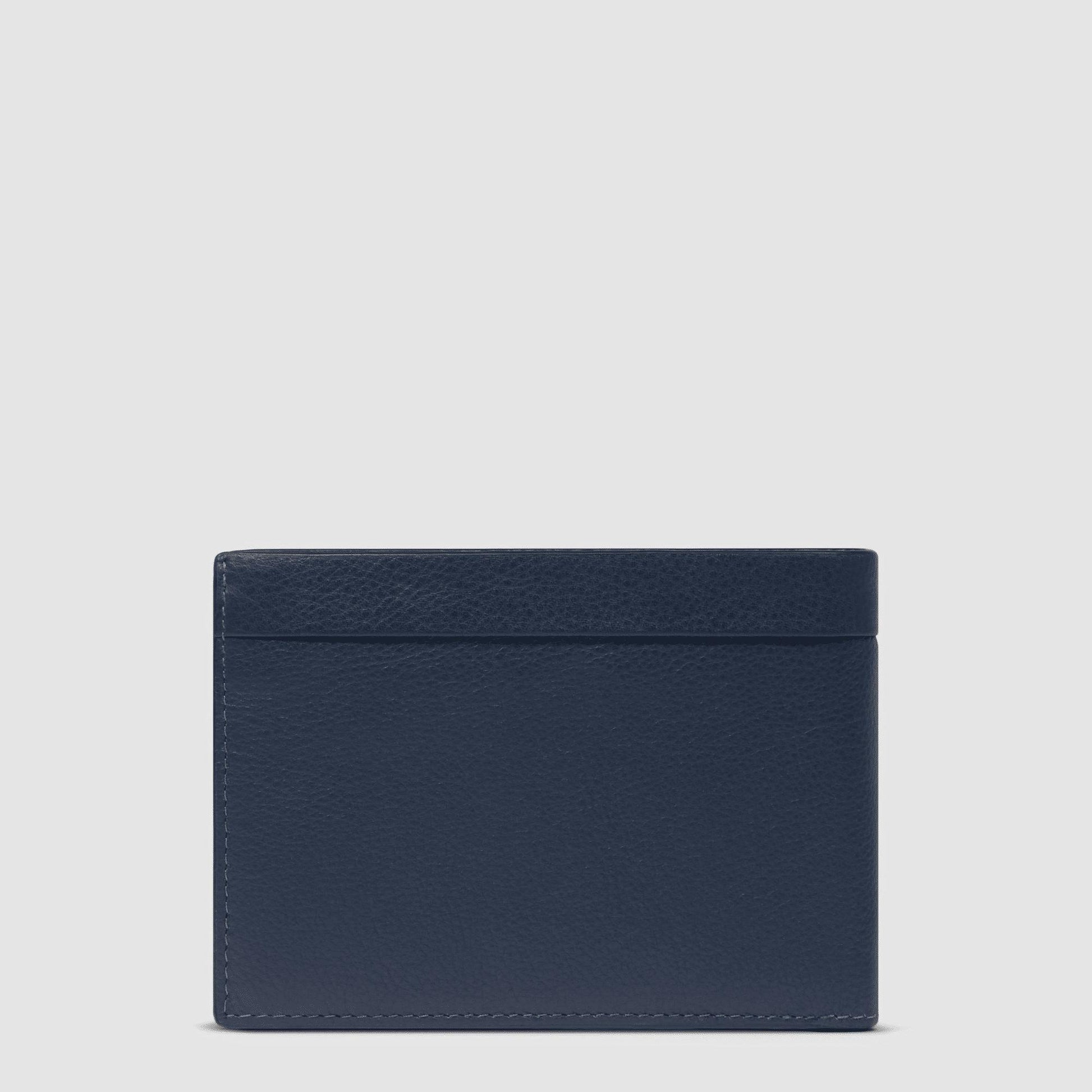 PIQUADRO Portafogli uomo con porta documenti, portamonete Blu 