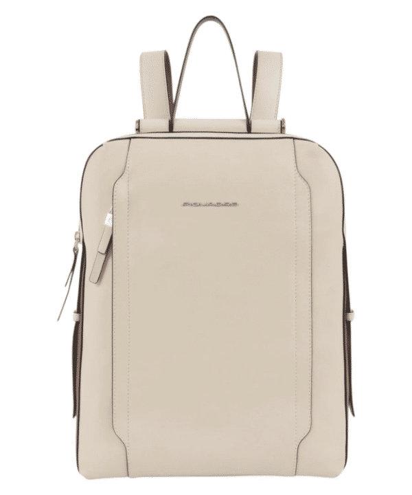 PIQUADRO Zaino donna porta pc e porta iPad® BEIGE/CUOIO 