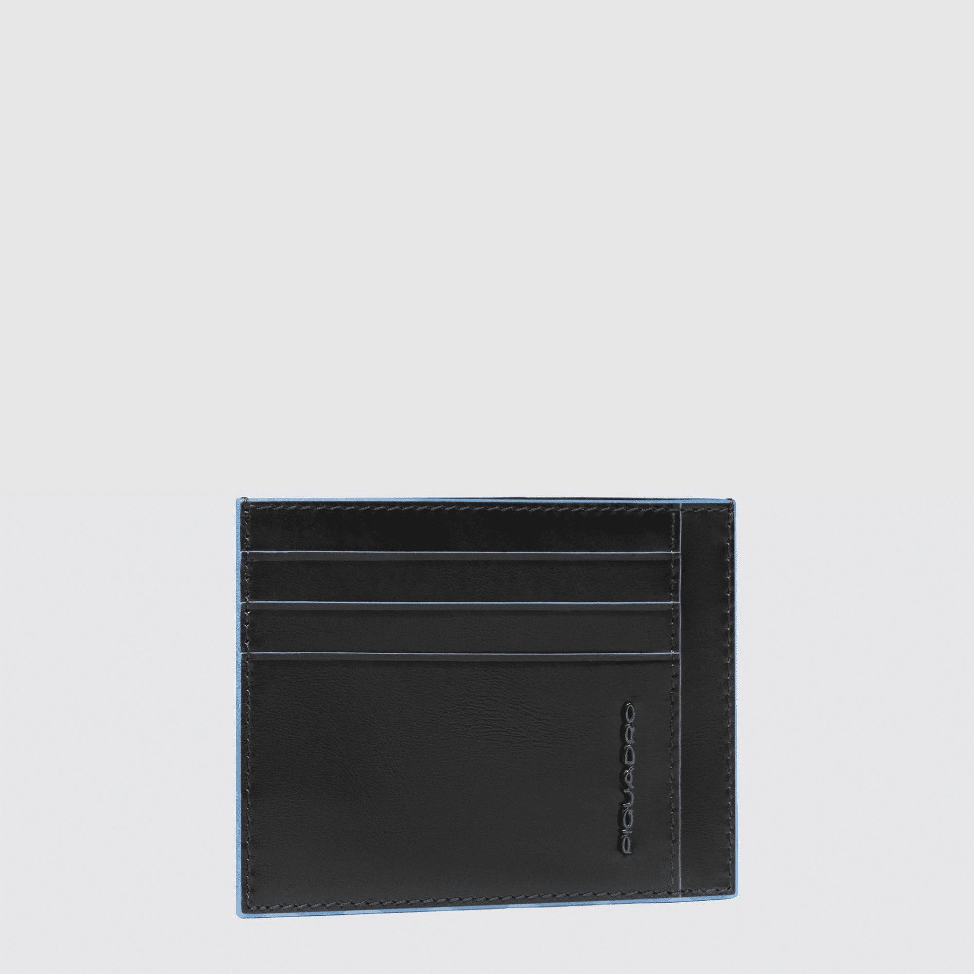 PIQUADRO Bustina porta carte di credito tascabile Nero 