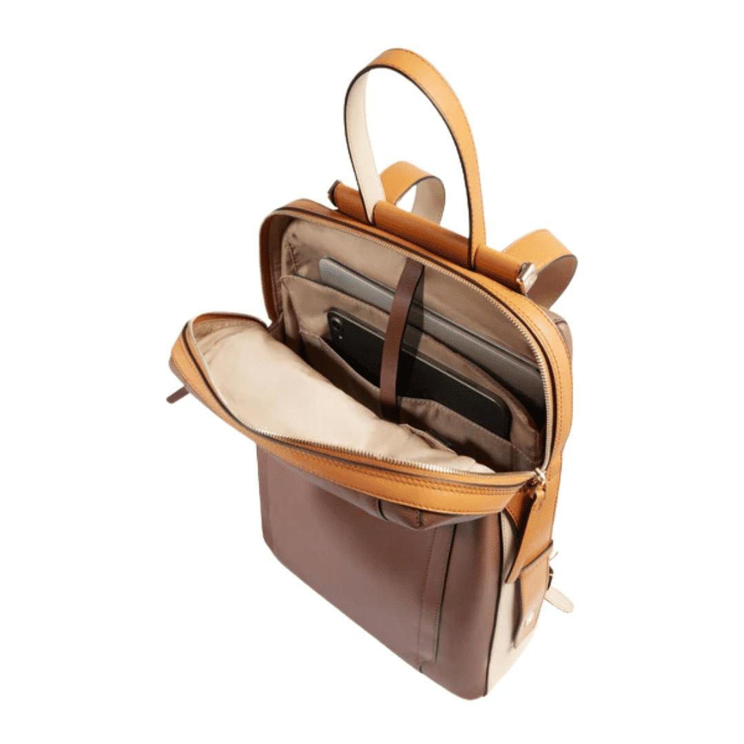 PIQUADRO Zaino donna porta pc e porta iPad® Marrone/beige 