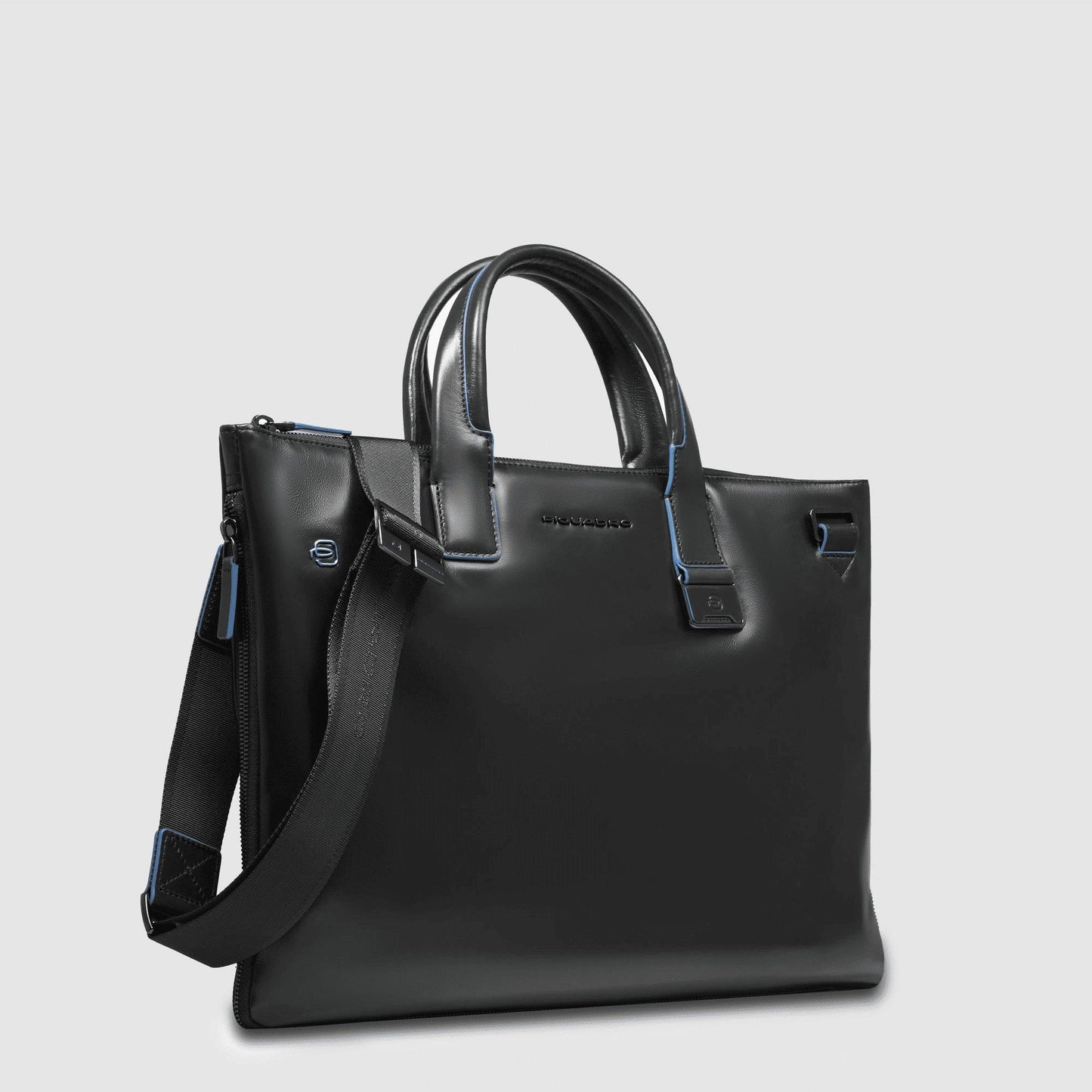 PIQUADRO Borsa sottile porta pc e porta iPad® in pelle Nero 