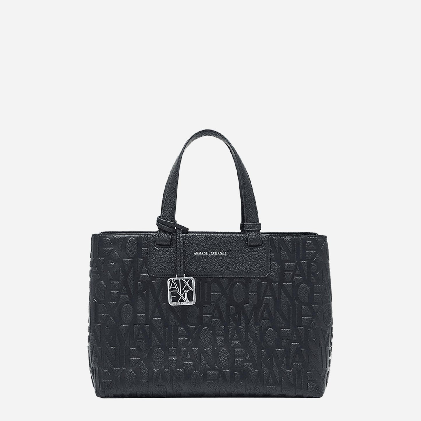 ARMANI EXCHANGE Borsa a mano e tracolla in ecopelle BLACK 