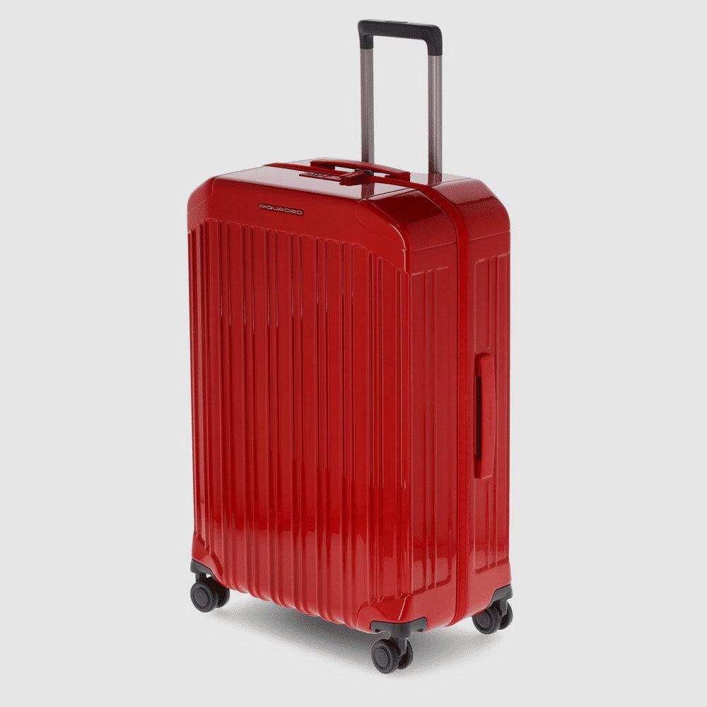 PIQUADRO Trolley medio rigido a quattro ruote Rosso 