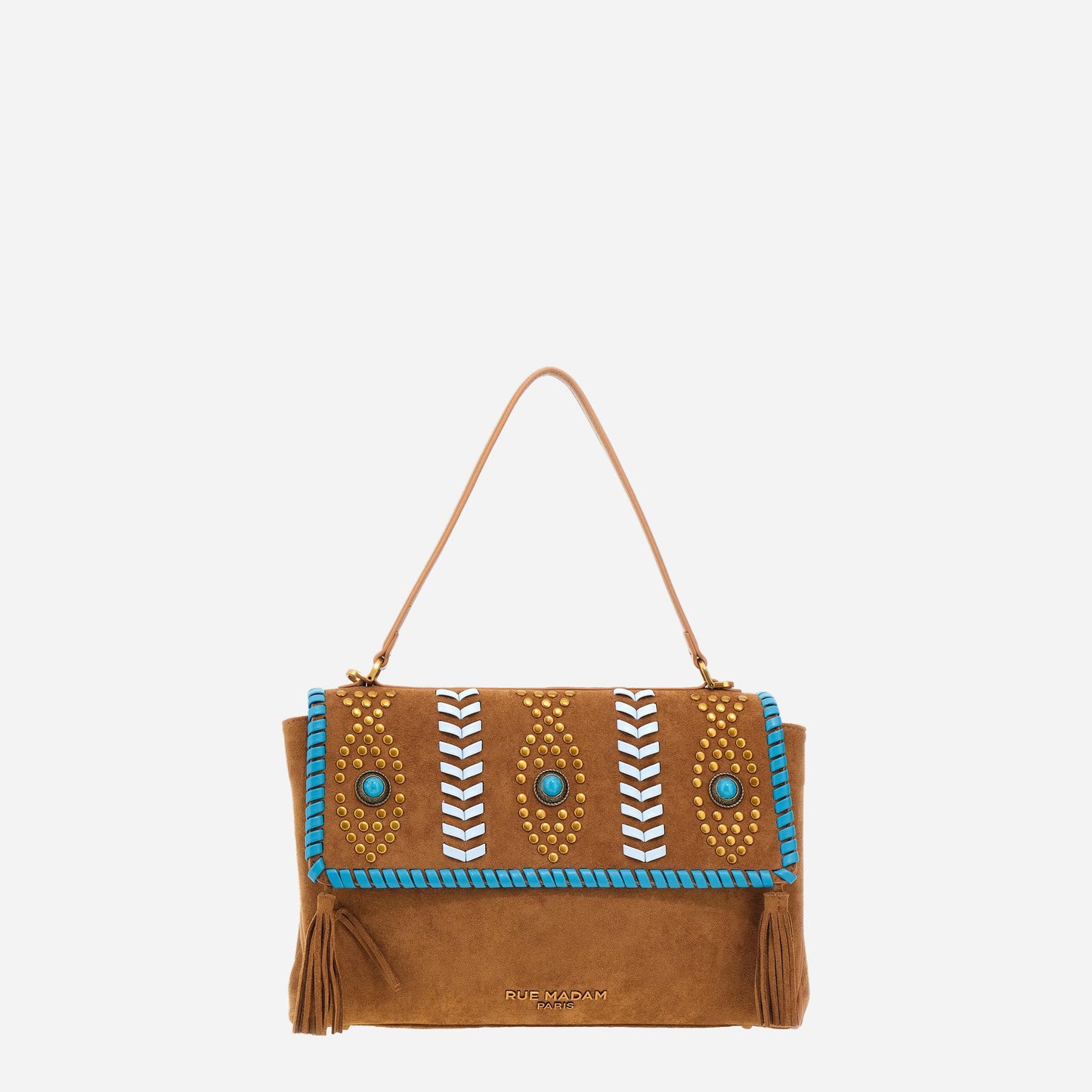 RUE MADAM LES JOURS XL ETNIC SUEDE COGNAC 