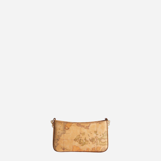 ALVIERO MARTINI Pochette con tracolla in tessuto Geo Classic Naturale Geo Classic 