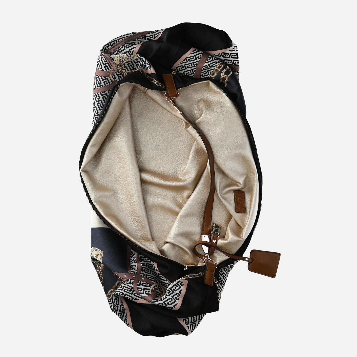 LIU JO Borsa foulard media St.metall.nero 