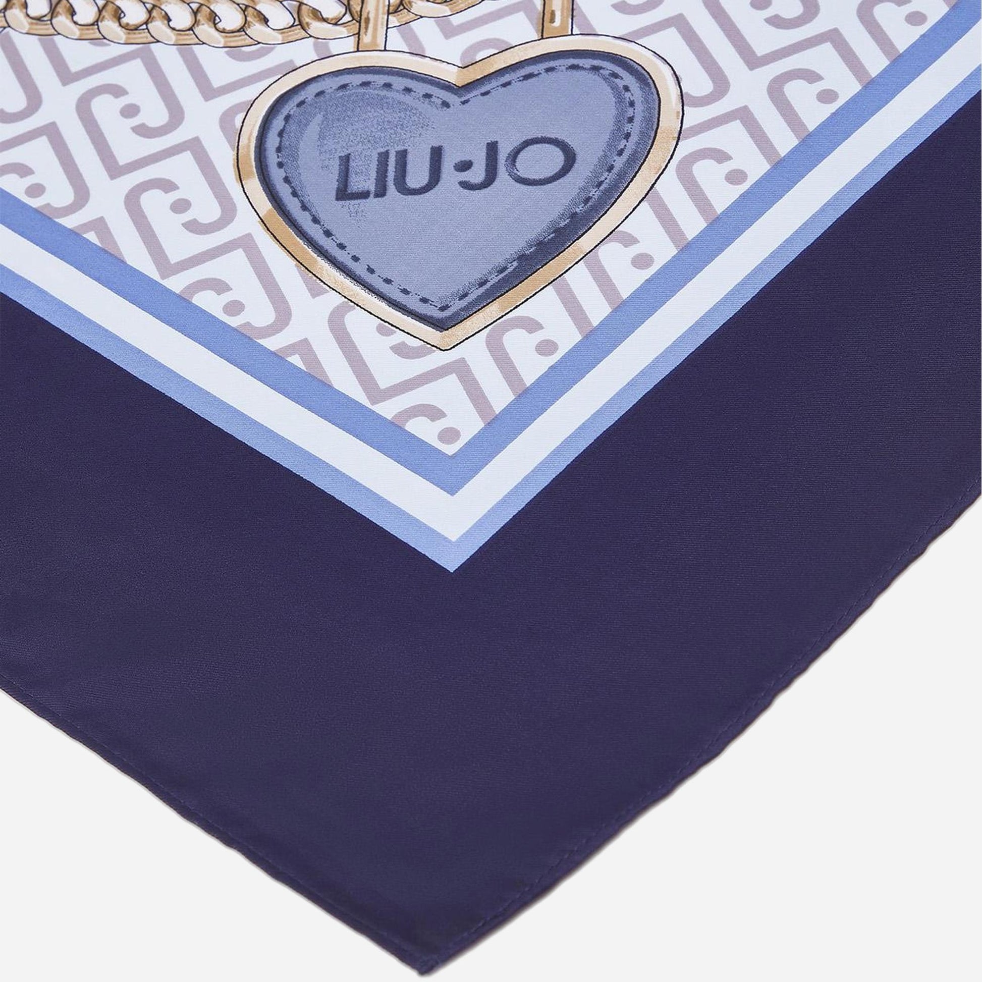 LIU JO Foulard grande con fiocco Dress Blue 