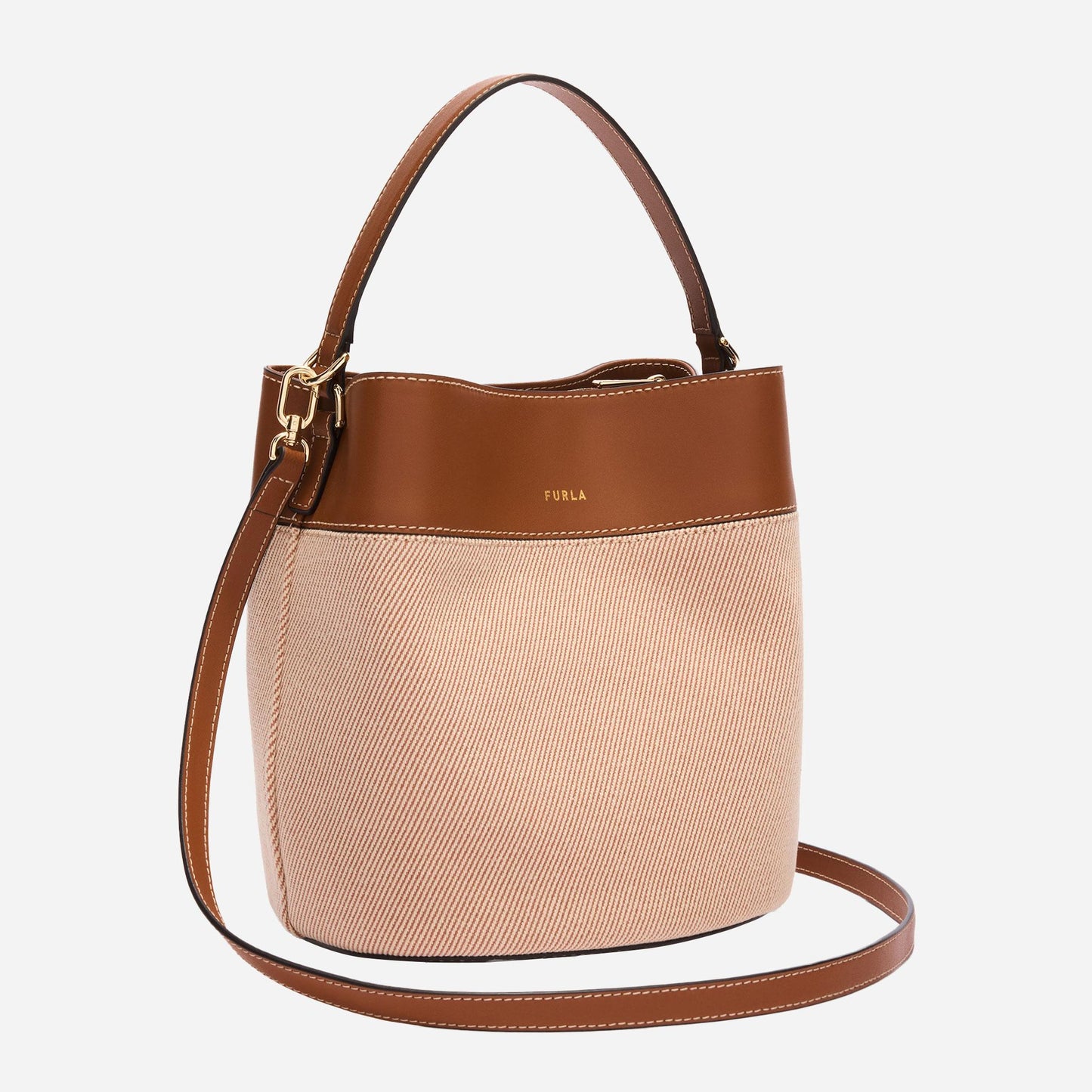 FURLA Furla Amelia Borsa A Secchiello Small TONI COGNAC 