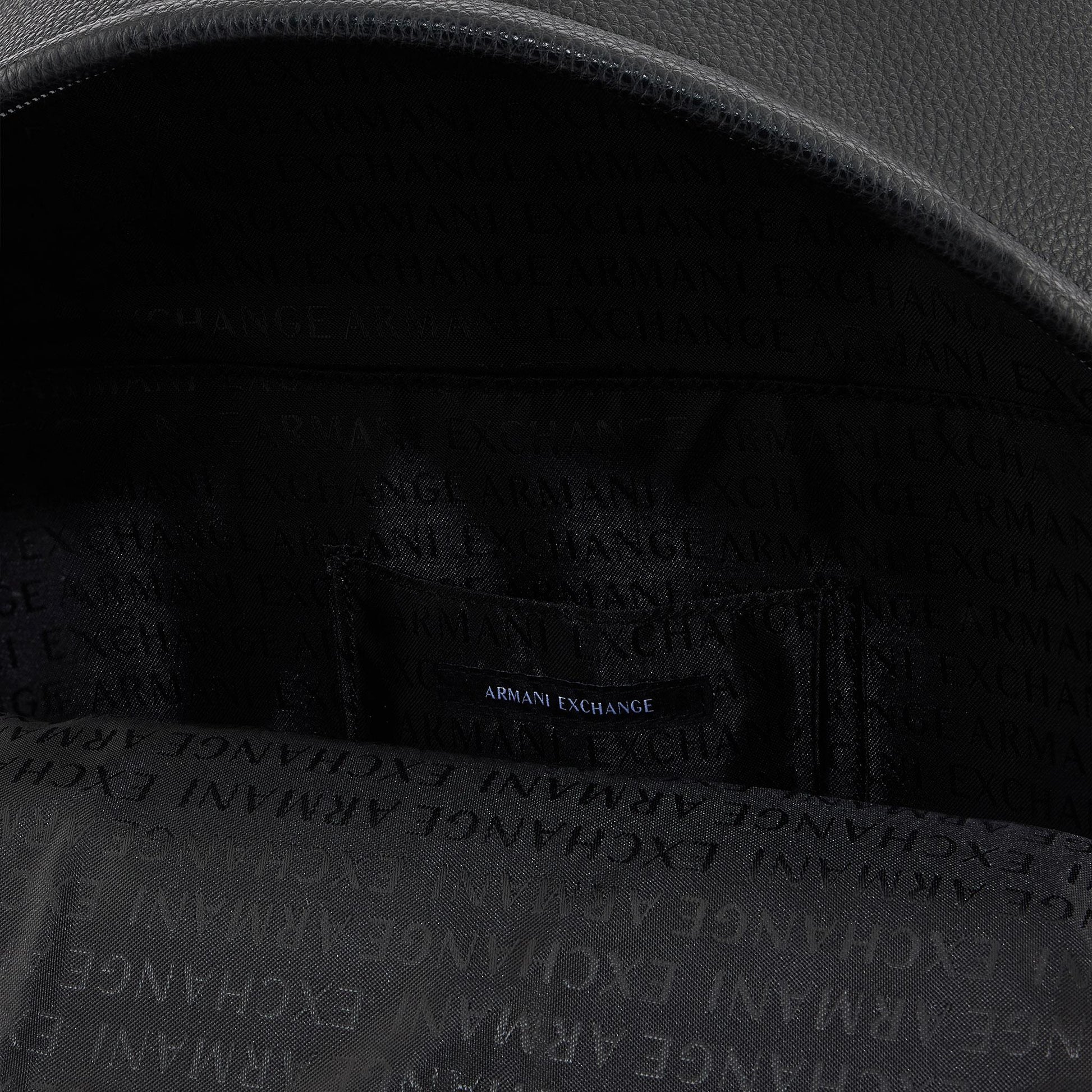 ARMANI EXCHANGE Zaino zip logo frontale BLACK 